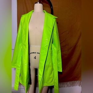 Neon Green Trench Coat